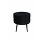 Pot Pouf - Black / Black Velvet