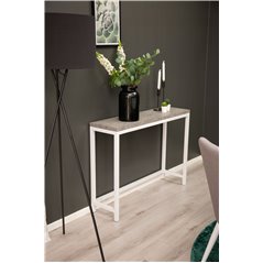 Rise Side table - White / Concrete-look - 110*30*H80