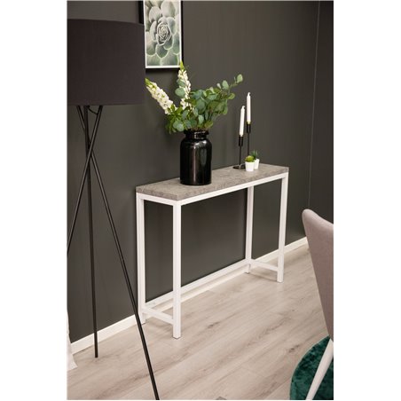 Rise Side table - White / Concrete-look - 110*30*H80