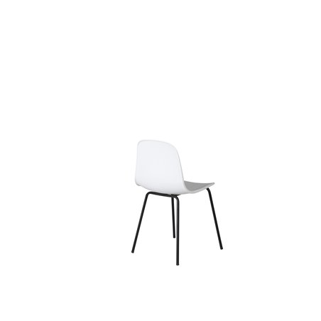 Arctic Dining Chair - Sorte Ben - Hvid Pla stic