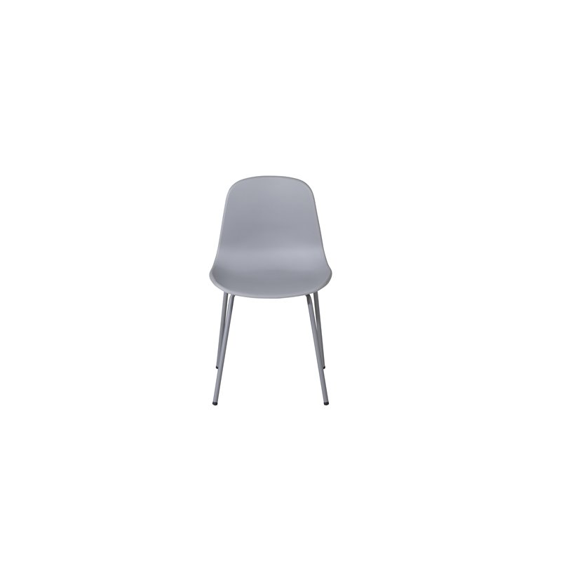 Arctic Dining Chair - Grå Ben - Grå Pla stic