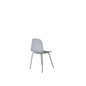 Arctic Dining Chair - Grey Legs - Grey Plastic