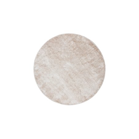 Mattis Polyester Tæppe - Beige - ø200