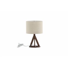 Kona -Table Lamp - Espresso/Linen