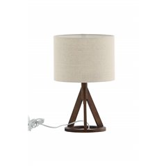 Kona -Table Lamp - Espresso/Linen