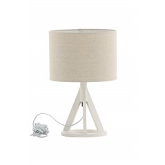 Kona -Table Lamp - White/Linen