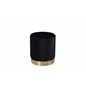 Benji Pouf - Brass / Black Velvet