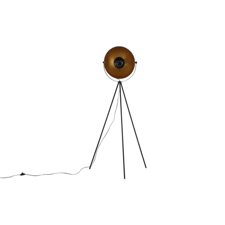 Search -Floor Lamp - Black/Black / Brass