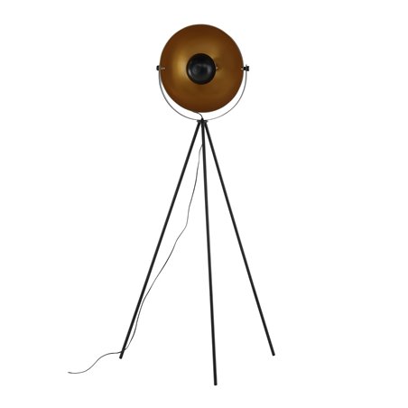 Search -Floor Lamp - Black/Black / Brass