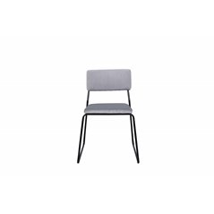 Kenth Chair - Black / Light Grey Velvet