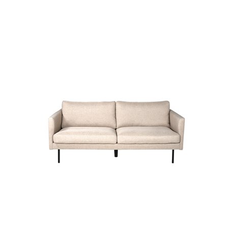 Zoom 2-seat sofa - Black / Brown Fabric