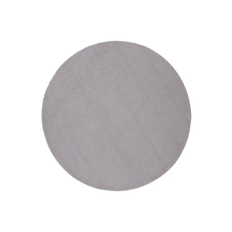 Teddy Round Polyester Carpet - 200*200- Grey