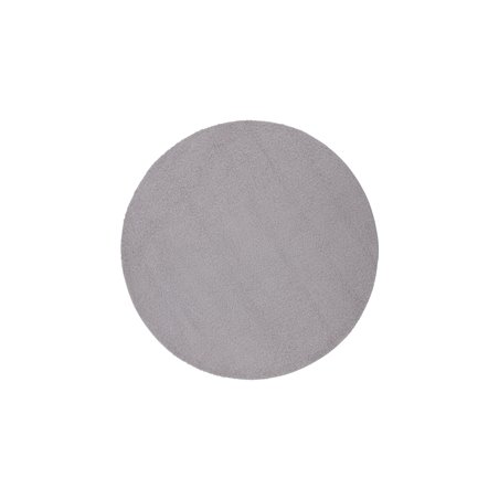 Teddy Round Polyester Carpet - 200*200- Grey