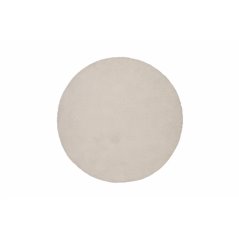 Teddy Round Polyester Carpet - 200*200- White