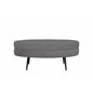 Otto Pouf - Black / Greige Teddy