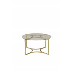 Kivik - Sofa Table - Glass / Brushed  Brass