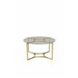 Kivik - Sofa Table - Glass / Brushed  Brass