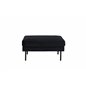 Zoom Ottoman - Black / Black Velvet