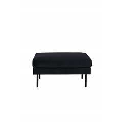 Zoom Ottoman - Black / Black Velvet