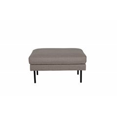 Zoom Ottoman - Black / Brown Fabric