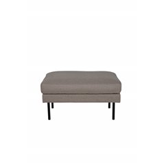 Zoom Ottoman - Black / Brown Fabric