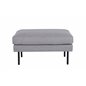 Zoom Ottoman - Black / Steel Grey Fabric