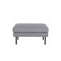 Zoom Ottoman - Black / Steel Grey Fabric