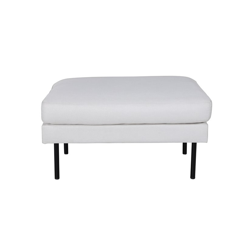 Zoom Ottoman - Sort / Lys Beige Stof