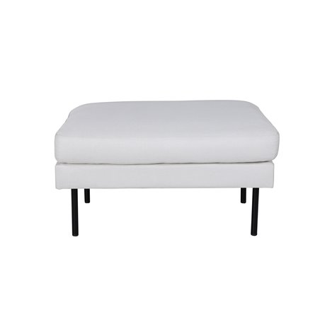 Zoom Ottoman - Black / Light Beige Fabric