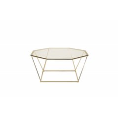 Österlen - Sofa Table - Smoke Glass / Shiny Brass