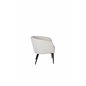 Fluffy Lounge Chair - Hvide / sorte ben