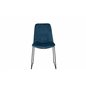 Muce Dining Chair - Black Legs - Blue Velvet