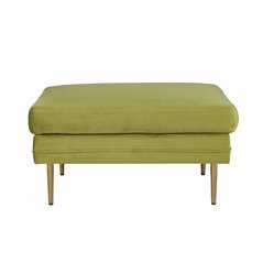 Boom Ottoman - Brass / Green Velvet