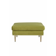 Boom Ottoman - Brass / Green Velvet