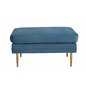 Bom Ottoman - Messing / Blue Velvet