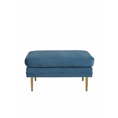 Bom Ottoman - Messing / Blue Velvet