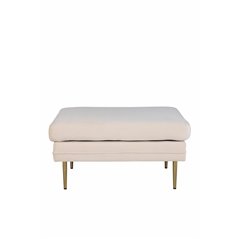 Bom Ottoman - Messing / Beige Velvet