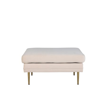 Bom Ottoman - Messing / Beige Velvet