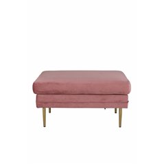 Boom Ottoman - Brass / Pink Velvet