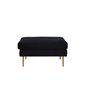 Boom Ottoman - Brass / Black Velvet