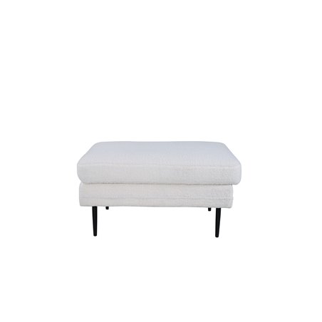 Boom Ottoman - Sort/hvid Teddy