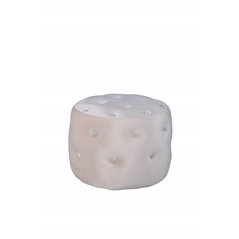 Benjamin Pouf - / beige sametti