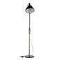 Kick -Floor Lamp - Wood/Black