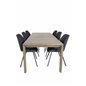 Gemma Dining Chair - Black Legs - Black Fabric