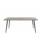 Silar Dining Table - 180 cm - "Wood Look" Melamine / Black Legs