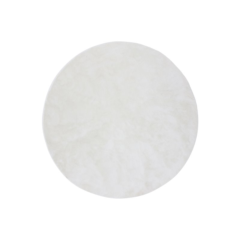 Blanca round Polyester Carpet - 200*200- White