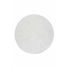 Blanca round Polyester Carpet - 200*200- White