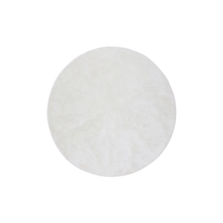 Blanca round Polyester Carpet - 200*200- White