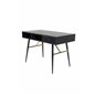 Gold Desk - Black Veneer - Black Legs - Brass details