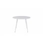 Plaza Round Table 100 cm - White top / White Legs